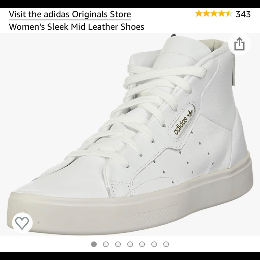 ADIDAS SLEEK MID LEATHER SHOE